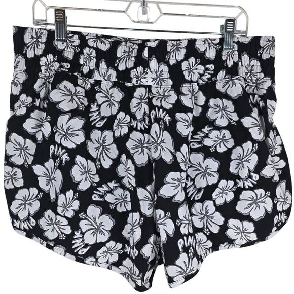 Victoria Secret Pink Active Hawiian Floral Built In Underwear Shorts XL - Picture 2 of 3